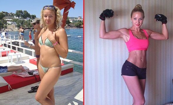 снимки преди и след уголемяване на гърдите с помощта на спорт